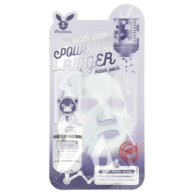 Milk Deep Power Ringer Beauty Mask Pack, 1 Sheet, 0.78 fl oz (23 ml)