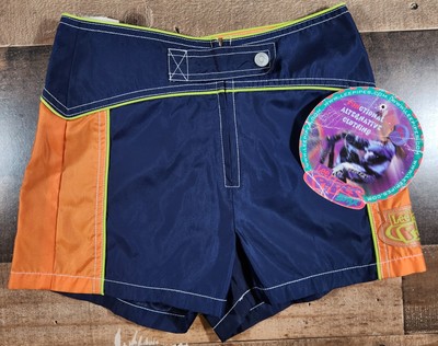 Vintage Lee Pipes BMX Shorts Womens 10 Blue Orange Y2K 2.5'' Inseam New