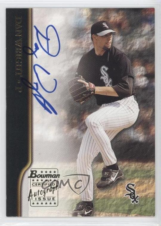 2002 Bowman Dan Wright #BA-DW Auto 0v1