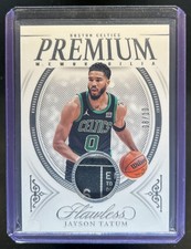 2023-24 Panini Flawless Jayson Tatum Premium Memorabilia Laundry Tag Patch #/10