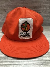 Vintage Golden Harvest Trucker Snapback Cap Hat Made In USA. *Needs Work*