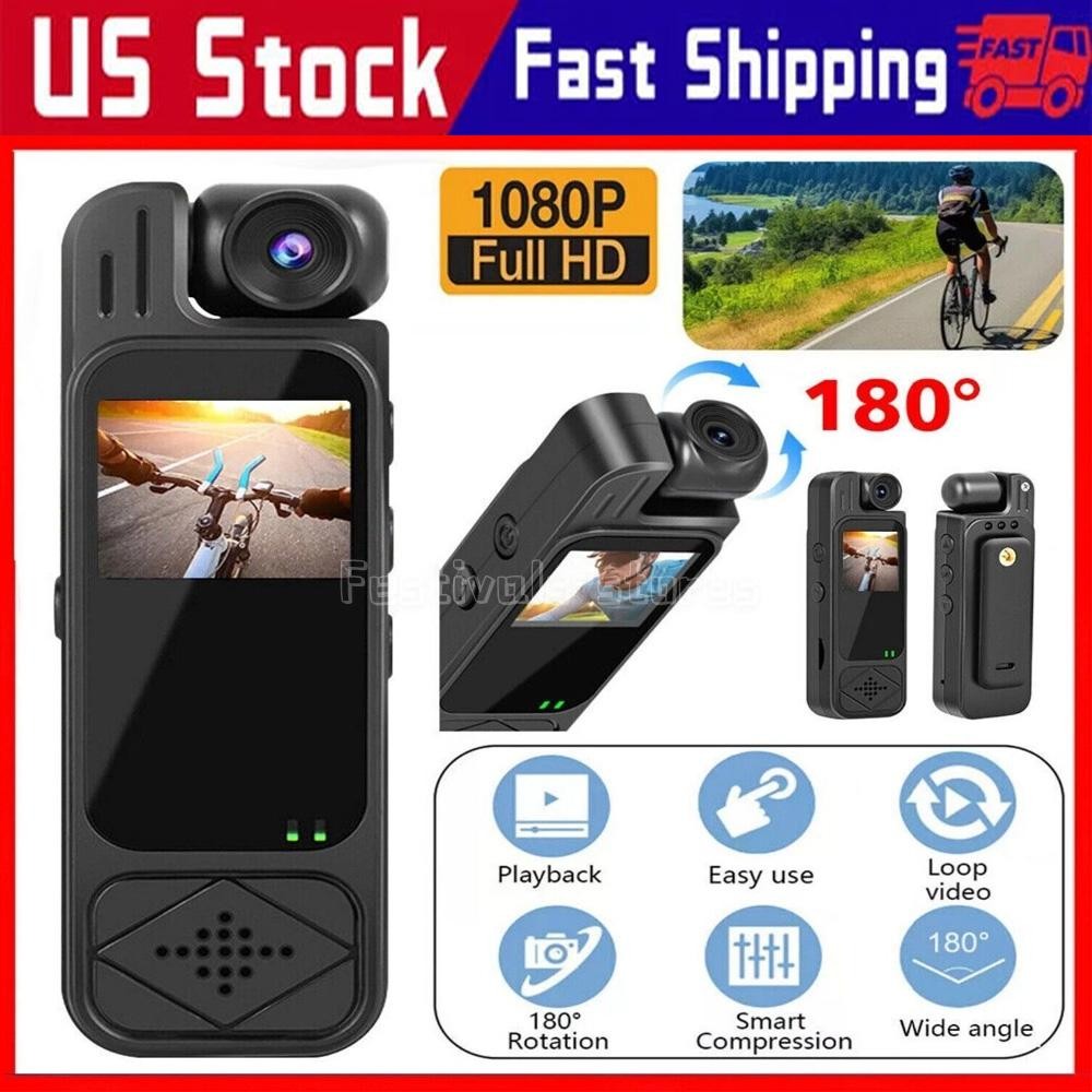 Mini Police 180&deg; Video Dvr Ir Night Cam