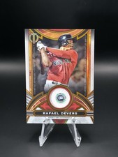 2023 Topps Tribute Rafael Devers Opening Day 2021 Game Used Relic /25 Red Sox