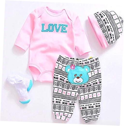 Pink Outfits For 20"- 22" Reborn Doll Girl Baby