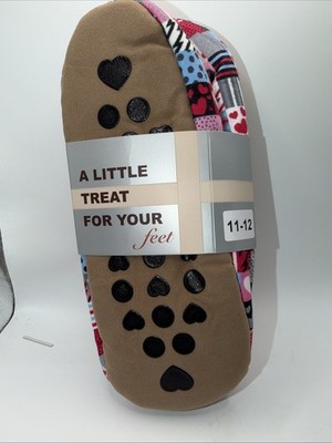 A Little Treat For Your Feet Dark Gray Bootie Slippers Women's 12-13 NEW