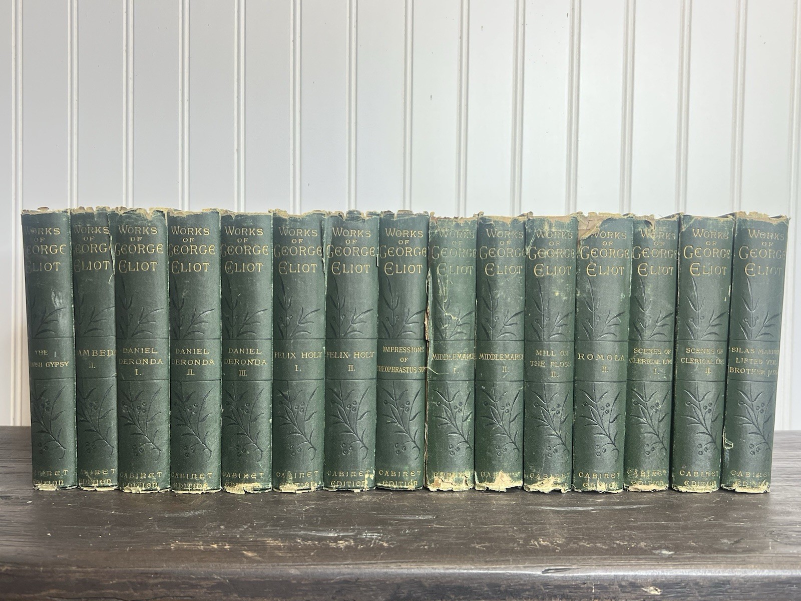 WORKS OF GEORGE ELIOT - THE CABINET EDITION 1880s - 15 Books
