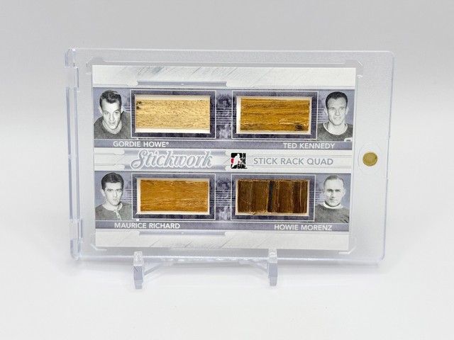2014 Stickwork Rack Quad Gordie Howe Maurice Richard Ted Kennedy Howie Morenz