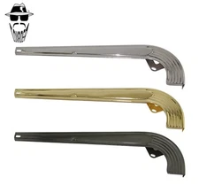 Original Lowrider 20" Classic Bicycle Chain Guard W/ Line Chrome, Black Or Gold.