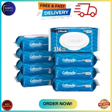 Cottonelle FreshFeel Flushable Wet Wipes for Adults and Kids, 8 Flip-Top Packs