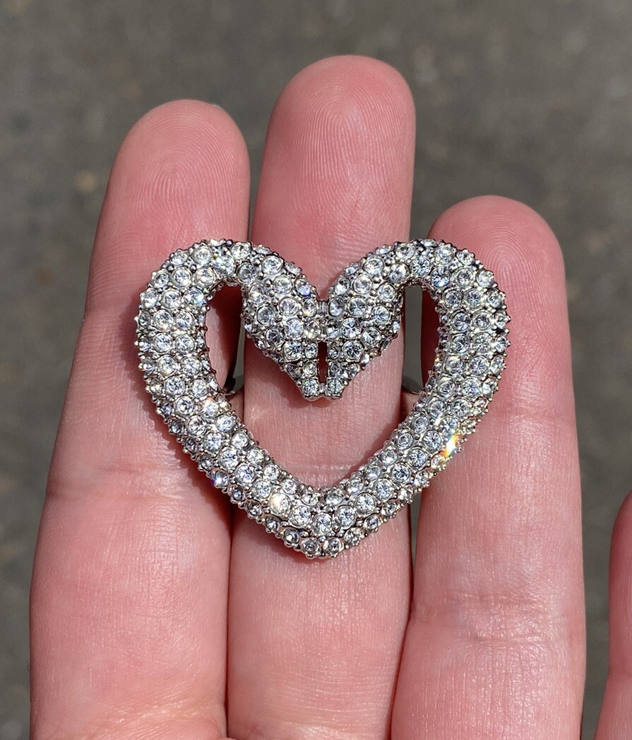 Swarovski Heart Ring size 55 14号