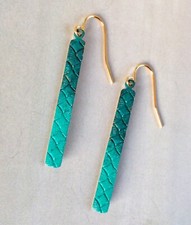 NEW Gold Plated Hooks Antique Patina Finished Sundance Charm handmade Earrings