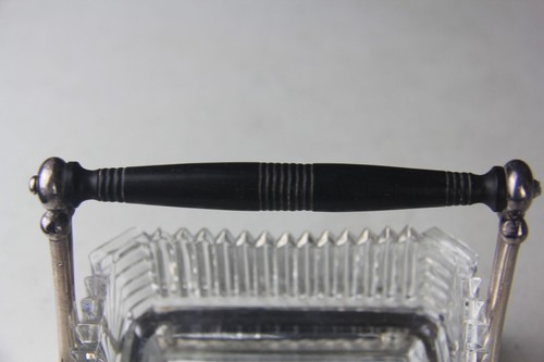 Antique Silver Plated Serving Dish w/ Glass Insert by Phillip Ashberry & Sons - Picture 7 of 21