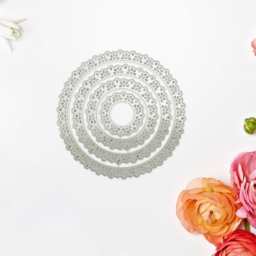 3D Cutting Die Round Coasters Stencil Mats Embossing Template for DIY Boy Girl - Picture 5 of 8