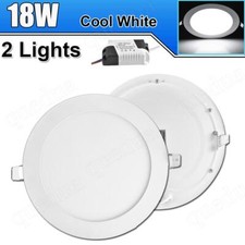 2Pack 8Inch LED Ceiling Lights Ultra-Thin Recessed Retrofits Kit 6000K Daylight