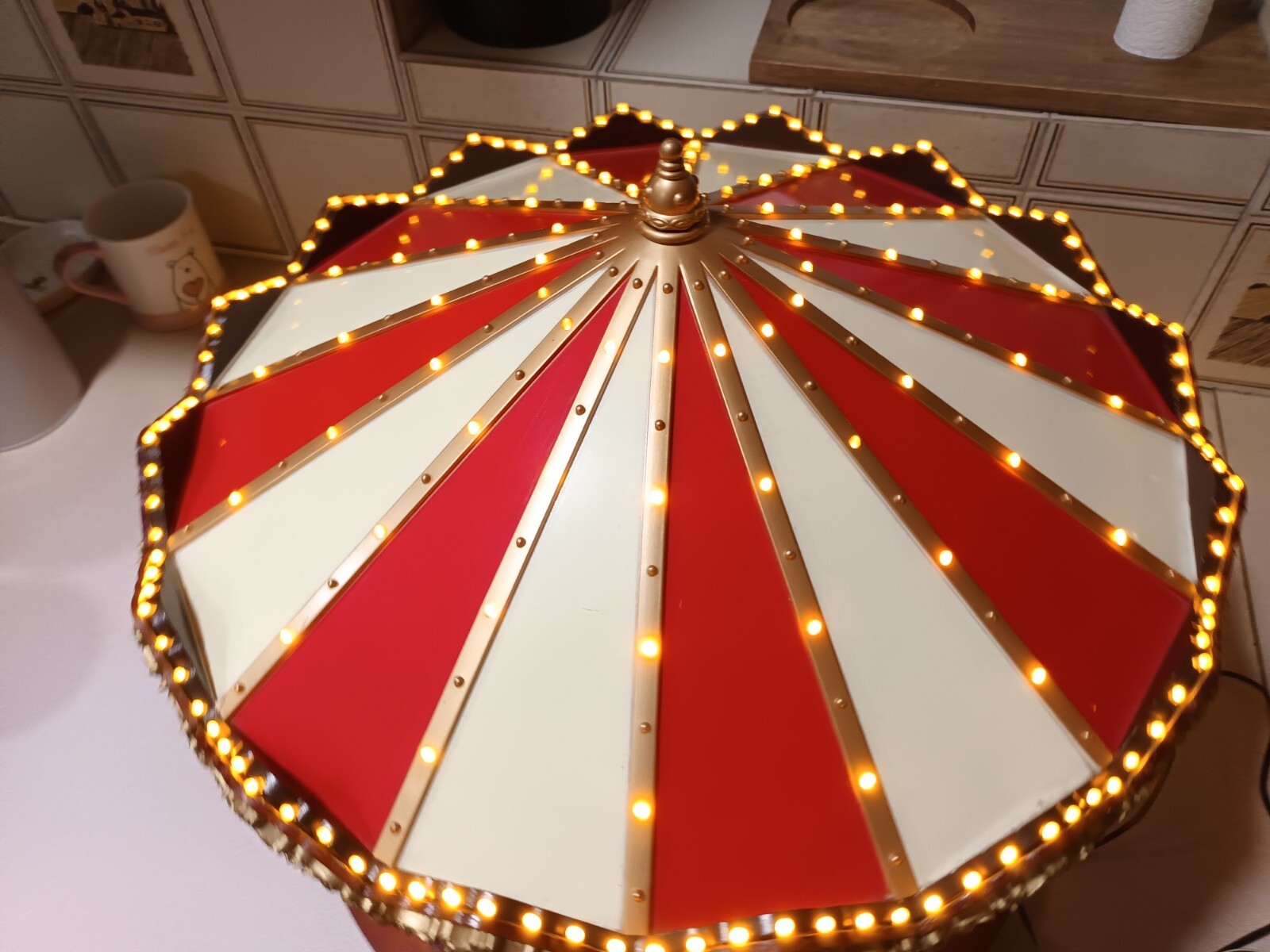 Mr Christmas Marquee Deluxe Carousel Musical Animated Indoor Christmas