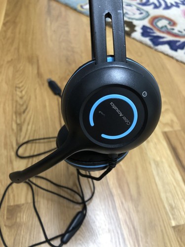 Cyber Acoustics AC-5008 USB Headset, In Line Controls for Volume, Mic Mute - Picture 3 of 5