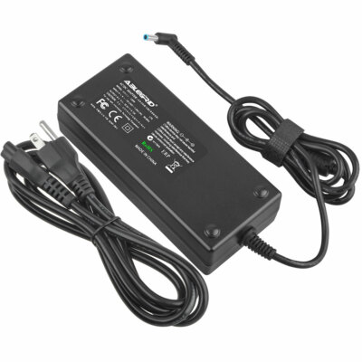 120W 19.5V 6.15A AC Adapter for HP Notebook Power Supply Blue Plug 4.5*3.0mm pin