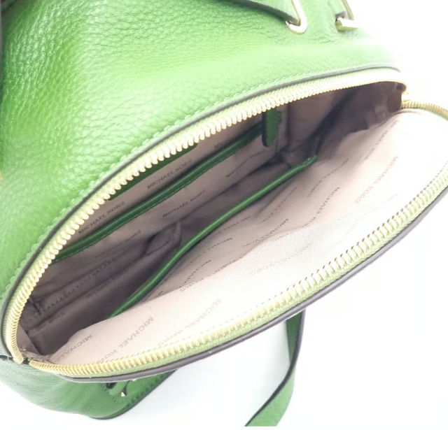 Michael Kors Small Kelly Green Floral Applique Backpack | eBay display picture 2