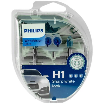 Philips WhiteVision ultra DuoBox H1 + W5W Halogen 55W 12V Autolampen Glühlampen - Bild 1 von 4