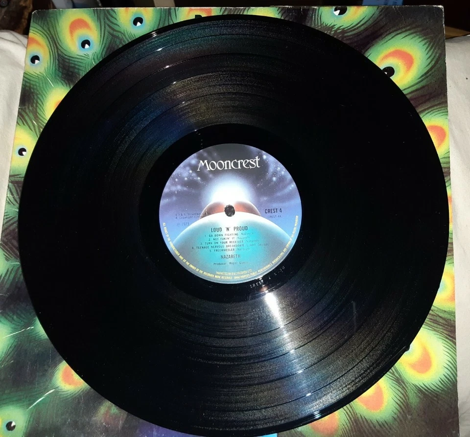Nazareth - Loud And Proud (1973) UK vinyl record LP MOONCREST 1st NM/MINT* - Image 4 of 4