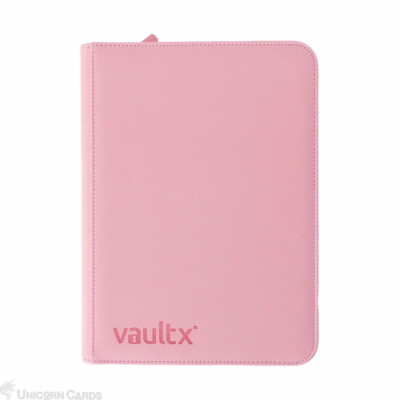 Vault X: Premium 9-Pocket Exo-Tec® Zip Binder - Just Pink :: 20