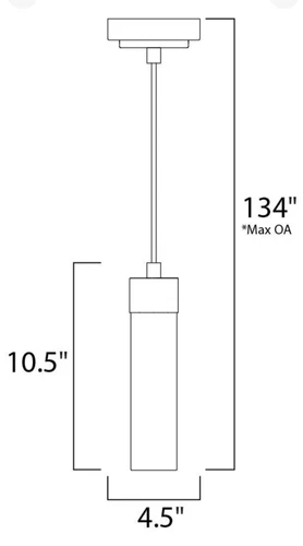 ET2 Contemporary Lighting E63109-11SN Cilandro LED Mini Pendant Satin Nickel - Picture 2 of 3