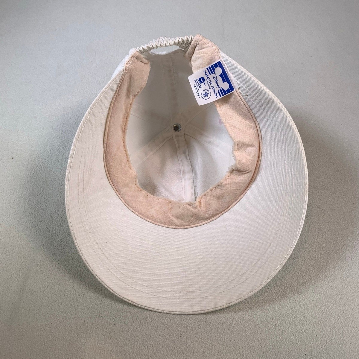 Disney character fashions vintage Mickey hat visor cap small Vintage Mickey Mouse Visor Hat Cap Strapback Logo Adjustable  main image 4