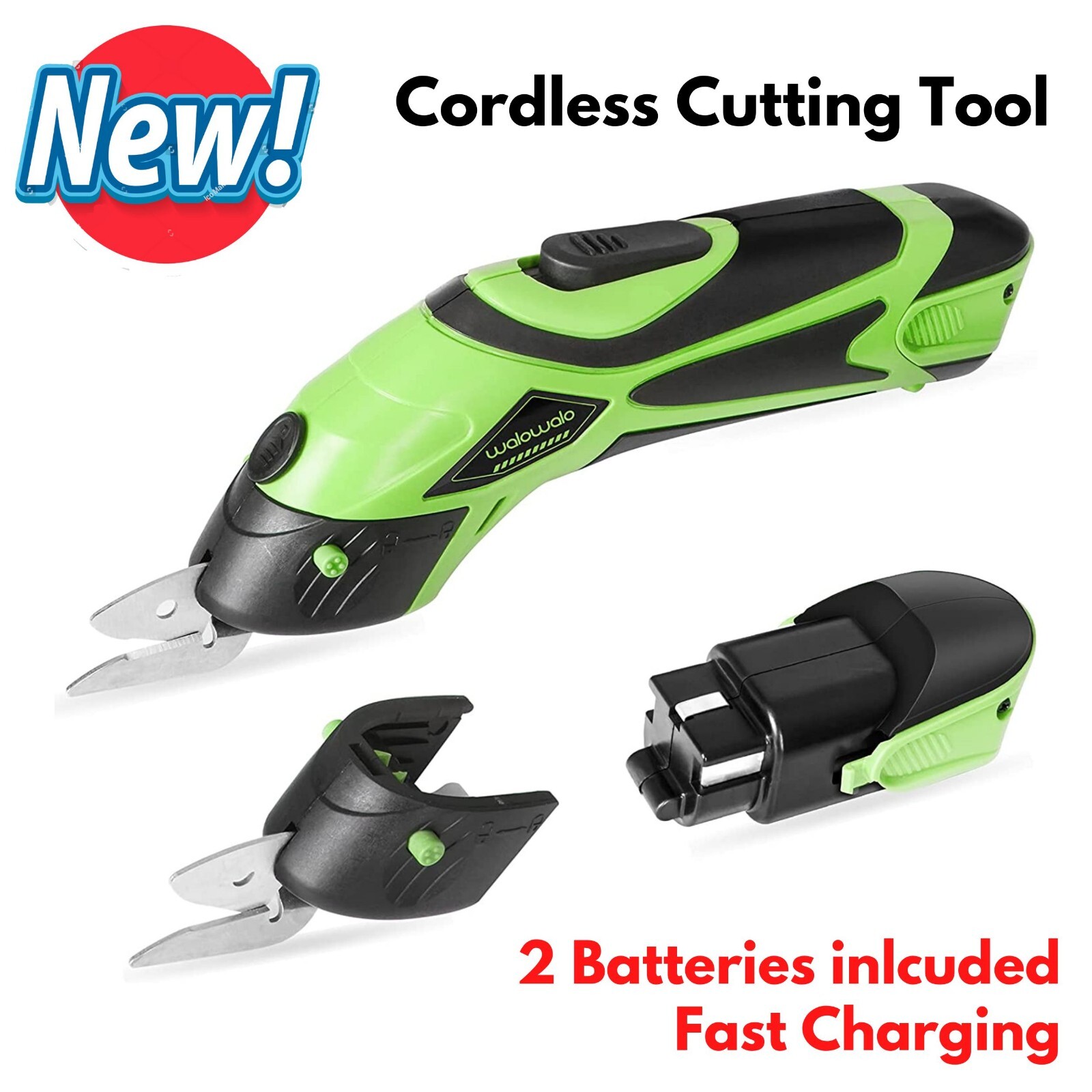 Cordless Scissors Electric Shear Box Cutter for Sewing Cutting Fabrics Crafting-image