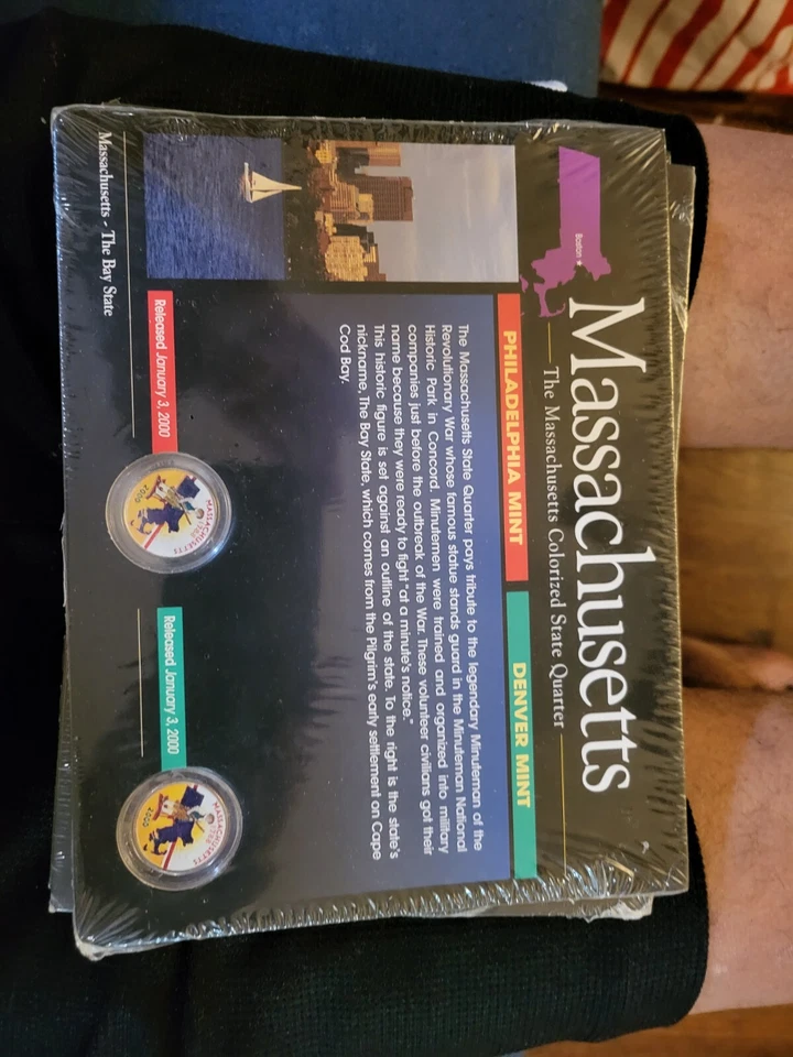 The American Painted Colorized Statehood Quarter Collection 7 States P/D Mint. - Image 3 of 4