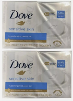 2x Dove Sensitive Skin Hypoallergen Beauty Bar Soap (8 Seifen insgesamt)