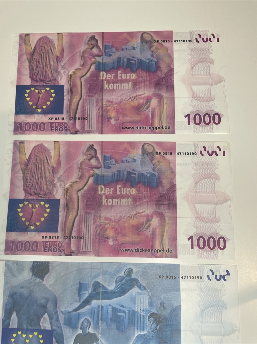 Euro Scheine Banknoten EURO - 2x 1000 €, 2x 600 € Erotik, Spaßgeld Sammler  Rar | eBay.de