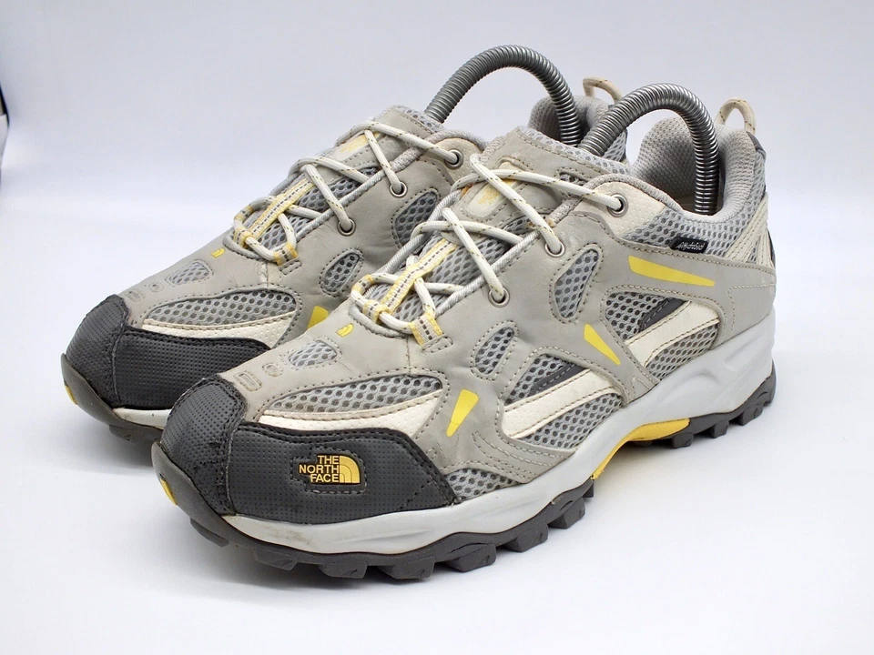 The North Face Vibram 女孩远足鞋 Gore-Tex T246 灰色/黄色/白色 5.5 码 — 第 3/4 张图片