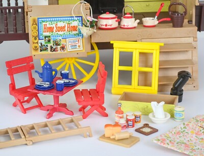 Sylvanian Zigeuner Wohnwagen Ersatzteile / Zubehör. leiterstuhl Flair Calico Critters