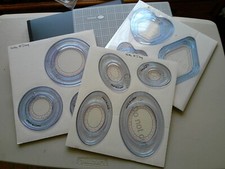 Lot Creative Memories Cutting System, Mat, Ovals, Circles, Gemstone, Portfol