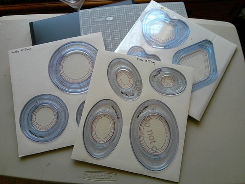 Lot Creative Memories Cutting System,  Mat,  Ovals,  Circles, Gemstone, Portfol