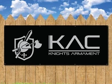 KNIGHTS ARMAMENT COMPANY KAC 13’ X 5’ VINYL BANNER CUSTOM RIFLE LOGO DESIGN 