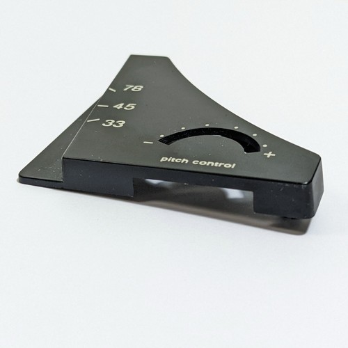 Dual 1212 Turntable Parts Speed Selector Switch Pitch Control Plate Plastic Trim - Picture 2 of 6