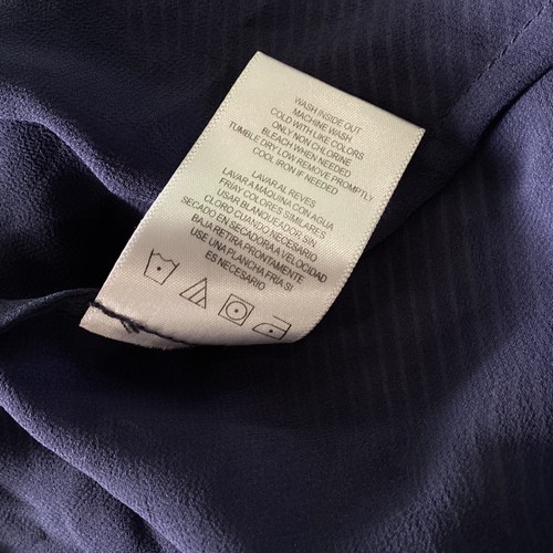 Sam Edelman Dress Blue & White Strips Drop Waist Shirtdress Casual Dress size 6 - Picture 10 of 14