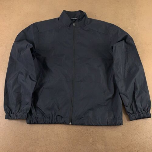 Port Authority Men's Size Medium Black Lightweight Full Zip Windbreaker Jacket - Picture 1 of 7