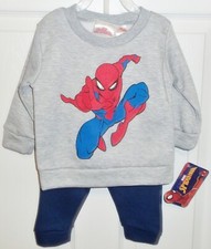 Marvel Spiderman Boys 2 pc Fleece Pant set Size 12 months NEW