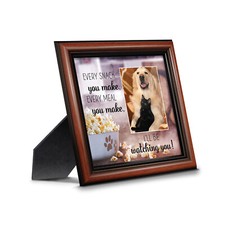 Dog's and Their Snacks Picture Frame, Paw Print Room Decor, Puppy Wall Art