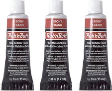 Rub 'N Buff the Original Wax Metallic Finish Ebony [PACK of 3 ]