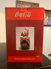 Vintage Coca Cola Brand Santa Claus Christmas Decorative Holiday Candle (2003)