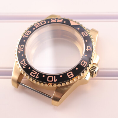 40mm Stainless Watch Case Sapphire Bezel Insert For Seiko NH34 NH35 NH36 ETA2824