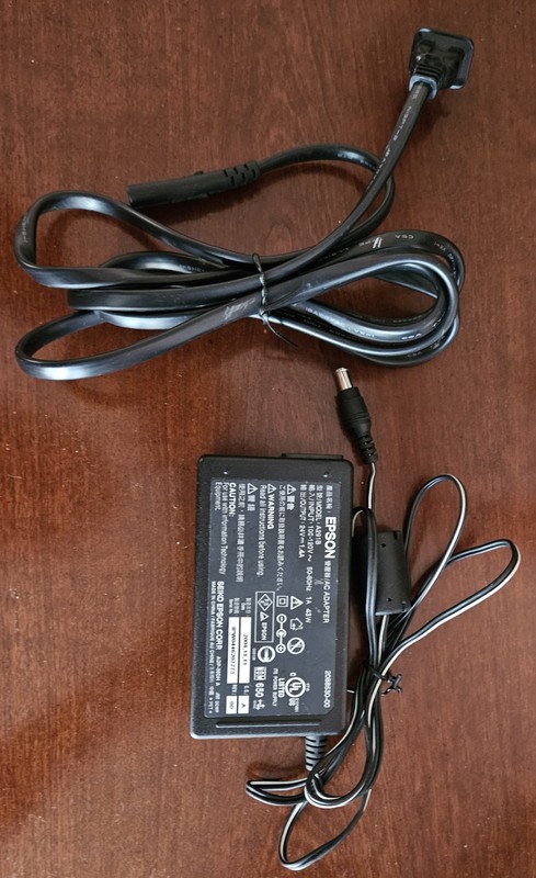 Genuine Epson A291B 24V 1.4A OEM AC Power Supply Adapter For Photo Scanner Works