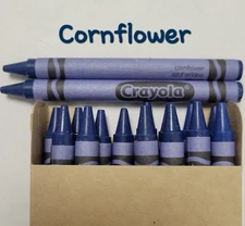 16ct Crayola Crayons (Cornflower) Single Color Bulk Lot Wax Melting 