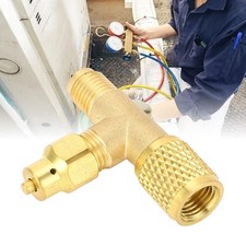 Refrigerant Charging Valve Refrigerant Exhaust Valve Brass For R22 R12 Air