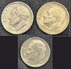1965, 1966, 1967 Roosevelt Dimes
