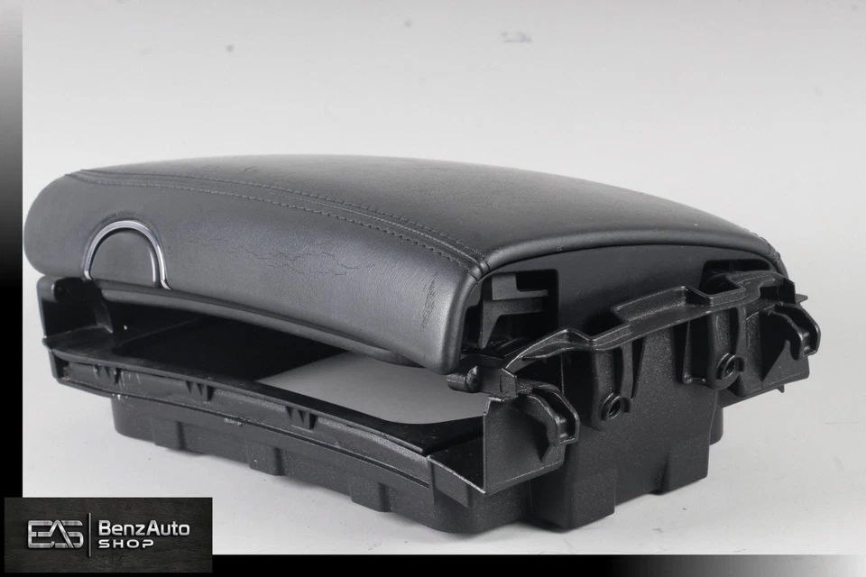 07-11 Mercedes W219 CLS63 AMG consola central reposabrazos reposabrazos tapa negro OEM Foto 3 de 4