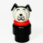 Fisher-Price Little People Play Family Lucky Dog Figure Red Collar